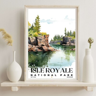 Isle Royale National Park Poster, Travel Art, Office Poster, Home Decor | S4 - image6